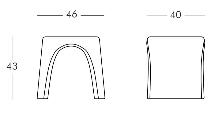 Табурет пластиковый Amelie Sgabello Standard