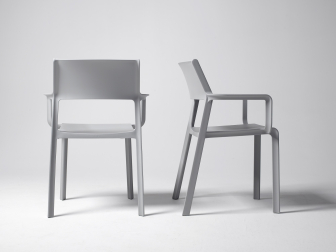 Кресло пластиковое Trill Armchair, серый