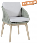 Кресло деревянное с подушками Madrague