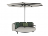 Лаунж-диван круглый с зонтом Royal Botania Organix Lounge алюминий, нержавеющая сталь, ткань Фото 17