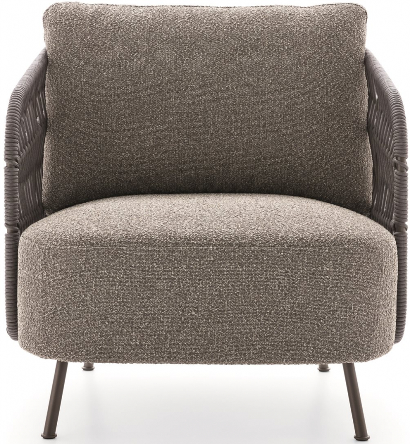 Кресло плетеное с обивкой 356 Outdoor Woven