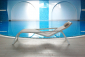Шезлонг-лежак металлический Magnani Wellness алюминий, текстилен Фото 3