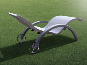 Шезлонг-лежак пластиковый Serendipity Chaise Outdoor S110