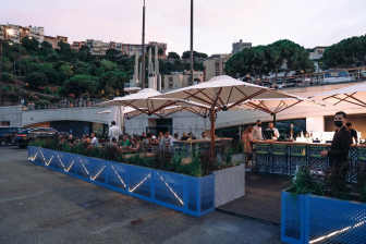 Зонт профессиональный четырехкупольный 6х6 м Galaxia Quattro Timber