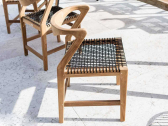 Стул плетеный SNOC Rowan тик, роуп Фото 1