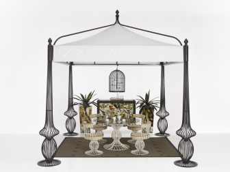 Шатер металлический с лампами-thumbs-Фото4