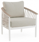 Кресло лаунж плетеное с подушками Fenix