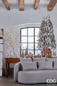 Ваза с длинным горлышком Полосы EDG Vase стекло прозрачный Фото 2