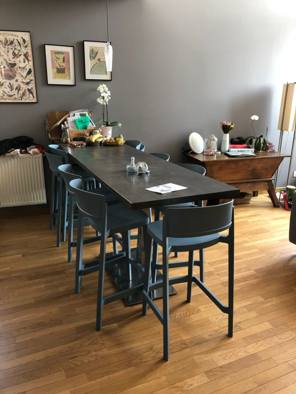 Стул пластиковый барный Abuela Stool 77