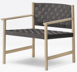 Кресло лаунж деревянное плетеное-thumbs-Фото1