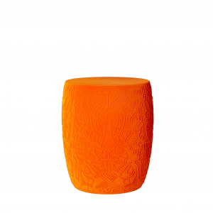 Табурет пластиковый Qeeboo Mexico Velvet Finish полиэтилен оранжевый Фото 7