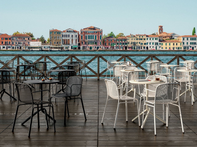 Кресло металлическое Colos Villa 2 нержавеющая сталь Фото 8