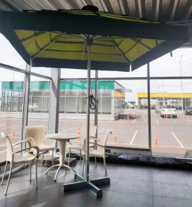 Зонт профессиональный 2.5х2.5 м Eden Garden Fiesole Split алюминий, акрил зеленый, салатовый Фото 15