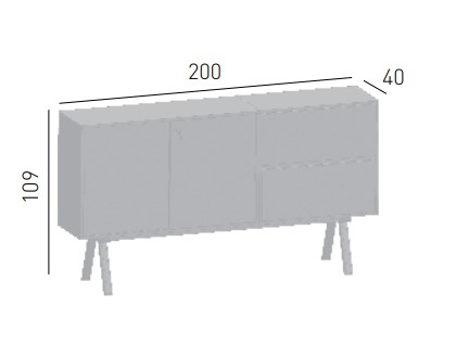 Комод офисный Low Cabinet 2027