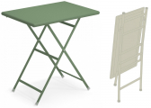 Стол металлический складной EMU Arc en Ciel  сталь зеленый Фото 1