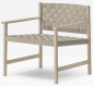 Кресло лаунж деревянное плетеное PEDRALI Griante тик, роуп натуральный, бежевый Фото 1