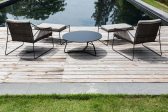 Кресло лаунж плетеное OASIQ Sandur сталь, роуп антрацит Фото 19