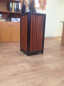 Урна SIMTREX Юпитер сталь, сосна Фото 3