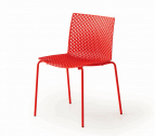 Стул пластиковый Gaber Fuller металл, технополимер красный Фото 1
