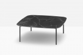 Столик кофейный PEDRALI Buddy алюминий, компакт-ламинат HPL черный, серый мрамор Фото 5