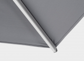 Зонт садовый 3х3 м Garden Relax Ines алюминий, полиэстер серебристый, темно-серый Фото 13