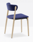 Стул деревянный с обивкой PEDRALI Nemea алюминий, ясень, фанера, ткань беленый ясень Фото 6