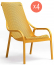 Комплект пластиковых кресел Nardi Net Lounge Set 4 стеклопластик горчичный Фото 4