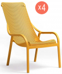 Комплект пластиковых кресел Net Lounge Set 4