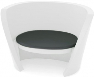 Кресло пластиковое светящееся Rap Chair Lighting