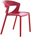 Стул пластиковый Kastel Kicca One стеклопластик красный Фото 1