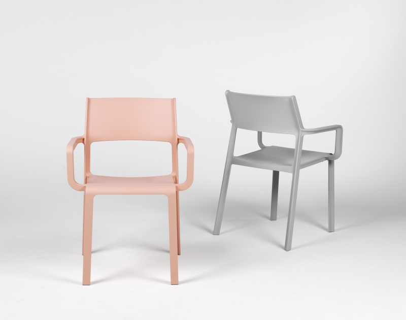 Кресло пластиковое Trill Armchair, серый