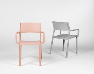 Кресло пластиковое Trill Armchair, серый