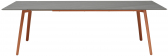 Стол ламинированный раздвижной Scab Design Squid Extendable алюминий, металл, компакт-ламинат HPL терракотовый, сланец Фото 3