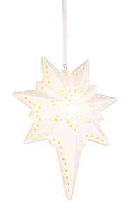 Украшение подвесное светящееся Garden Relax Opal Star фарфор Фото 1