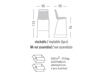 Стул пластиковый барный-thumbs-Фото3