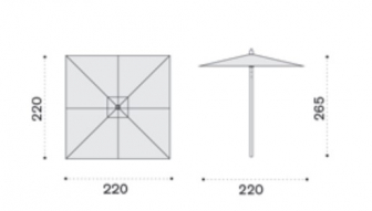 Зонт профессиональный 2.2х2.2 м-thumbs-Фото3
