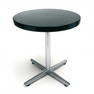 Стол пластиковый обеденный Resol H2O Pedestal Base Table (Neo) + table top алюминий, полипропилен черный Фото 1