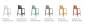 Комплект пластиковых полубарных стульев Nardi Net Stool Mini Set 2 стеклопластик ментоловый Фото 3