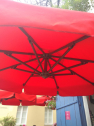 Зонт профессиональный THEUMBRELA SEMSIYE EVI Banana алюминий, олефин красный Фото 8
