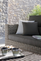 Диван плетеный двухместный MANUTTI San Diego искусственный ротанг, ткань Фото 5