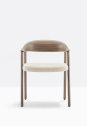 Кресло деревянное с обивкой PEDRALI Hera американский орех, ткань орех Фото 4