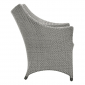 Кресло лаунж плетеное JANUS et Cie Amari алюминий, искусственный ротанг дымчатый Фото 4