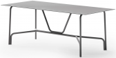 Стол металлический обеденный Unopiu Salò алюминий графит Фото 1