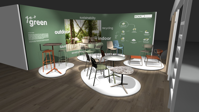 Кресло пластиковое Ginevra Go Green, тортора