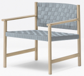 Кресло лаунж деревянное плетеное Griante