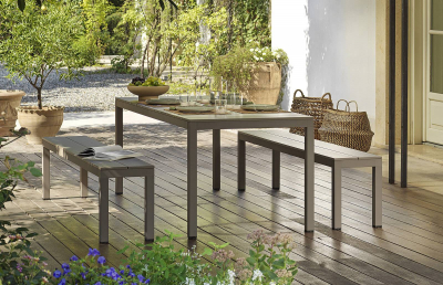 Комплект металлической мебели Nardi Set Rio Bench Alu алюминий тортора Фото 8