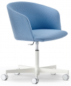 Кресло офисное на колесах PEDRALI Nym алюминий, ткань Фото 1