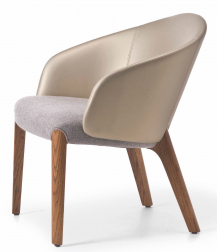 Лаунж-кресло деревянное мягкое-thumbs-Фото1