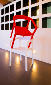 Кресло пластиковое Resol Peach armchair стеклопластик белый Фото 4
