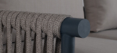 Диван с подушками PAPATYA Breeze сталь, роуп, батилин Фото 6